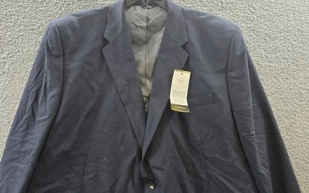 Haggar JMH Big & Tall Classic Fit Suit Separates Jacket Men's 56R Dark Navy